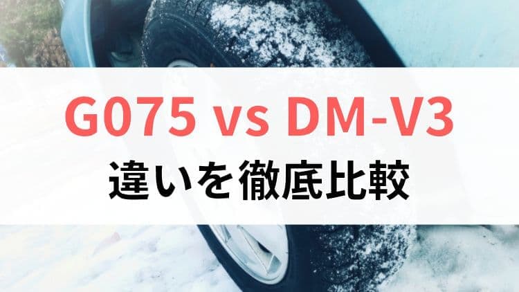 G075とDM-V3は何が違うか徹底比較